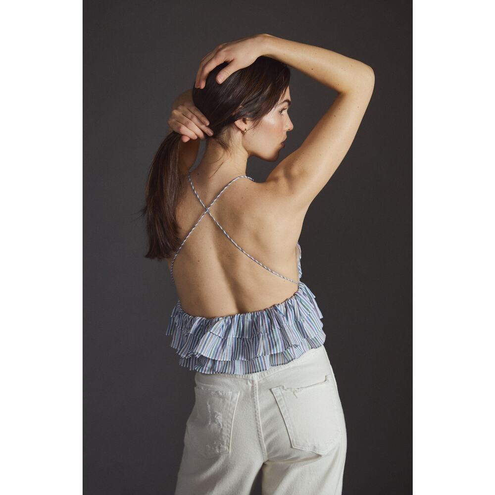NWT Magali Pascal Layered Ruffle Tank Top - Large - Picture 4 of 7
